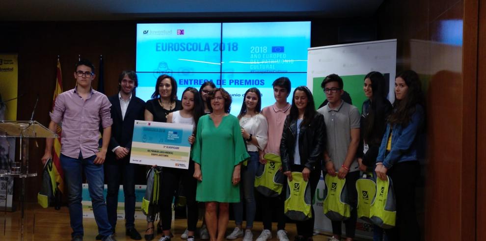 El colegio Antonio Machado de Zaragoza, ganador del Concurso Euroscola 2018 en Aragón