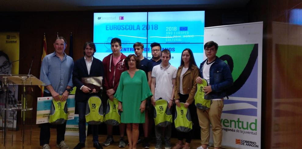 El colegio Antonio Machado de Zaragoza, ganador del Concurso Euroscola 2018 en Aragón