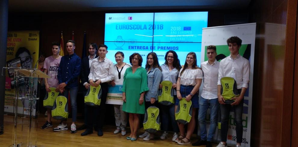 El colegio Antonio Machado de Zaragoza, ganador del Concurso Euroscola 2018 en Aragón