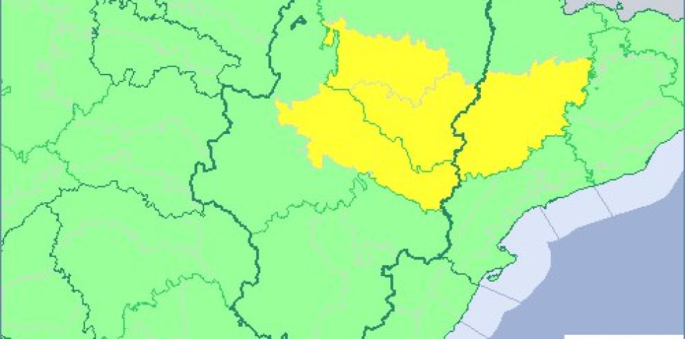 Aviso nivel amarillo por niebla y temperaturas mínimas en varios puntos de Aragón