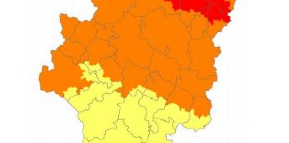 Prealerta roja por riesgo de incendios forestales en Somontano Oriental