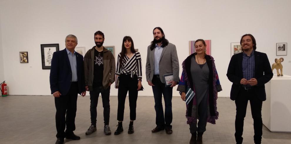 El IAACC Pablo Serrano reúne las obras de 90 artistas en una exposición solidaria que ayudará a Aspanoa a continuar con su labor social