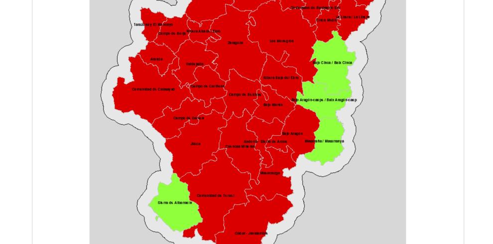 Mapa de Índice de Riesgo de Incendios Forestales, 21-02-18