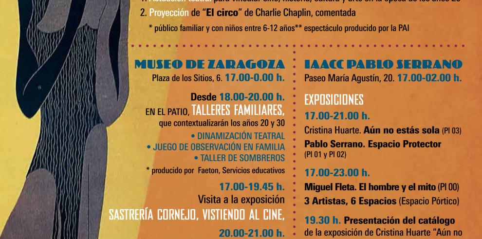 El Museo de Zaragoza, el IAACC Pablo Serrano y el Archivo Histórico Pronvicial de Zaragoza se llenan de actividades para celebrar la Noche en Blanco