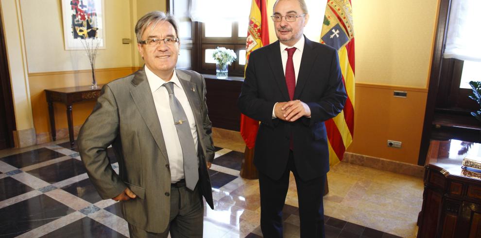 Primer encuentro institucional entre el Presidente de Aragón y el nuevo Justicia de Aragón, Ángel Dolado