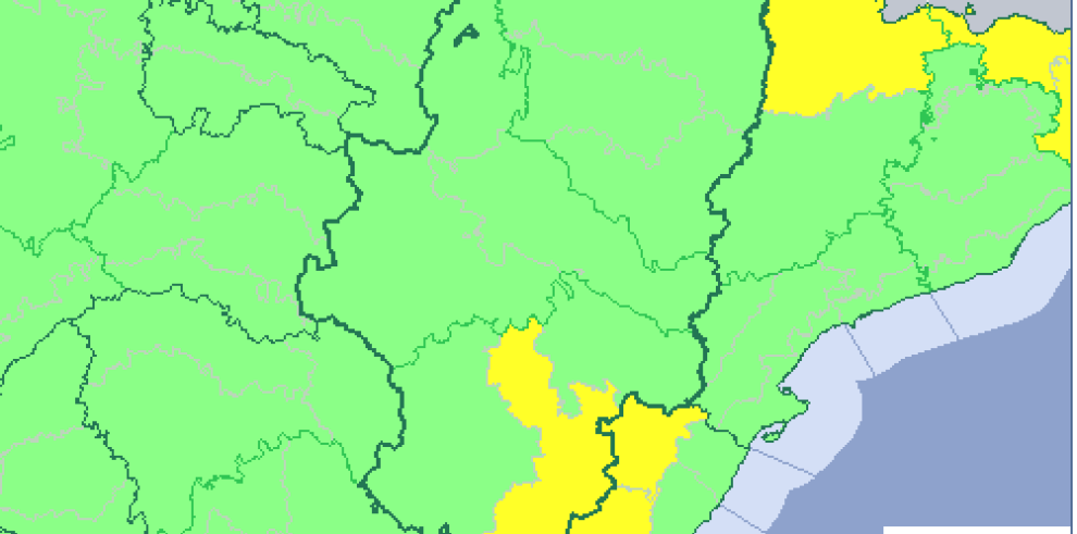 Aviso amarillo por lluvias y tormentas en Gúdar y Maestrazgo