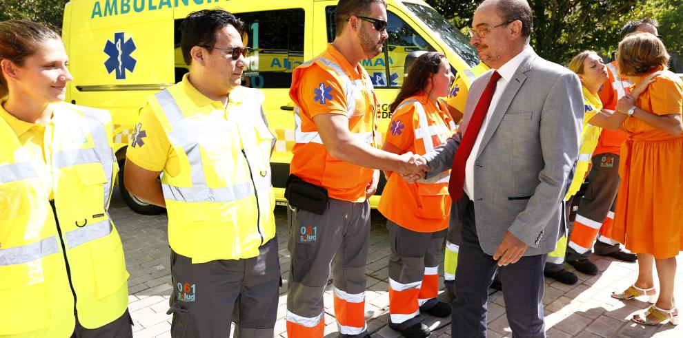 Lambán: “El nuevo transporte sanitario urgente ofrece seguridad existencial e igualdad de oportunidades en todo el territorio”