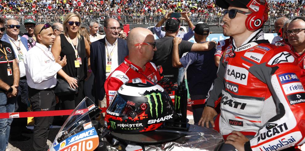 Lambán subraya la pujuanza y buena salud del Gran Premio del mundial de Moto GP en Alcañiz en su novena edición, ganada por Marc Márquez