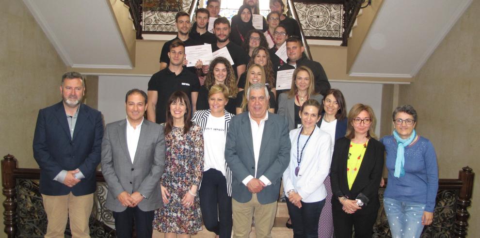 Finaliza la escuela taller “Teruel 2017. 800 años de Amantes” con 16 alumnos formados