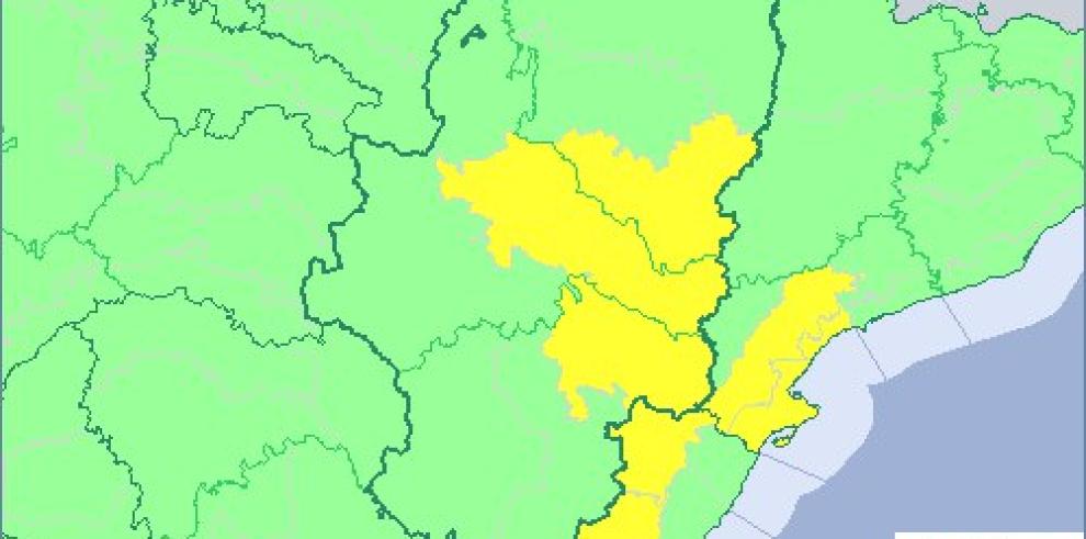 Avisos amarillos para mañana por nevadas en el Pirineo y por viento en varias comarcas de las tres provincias aragonesas