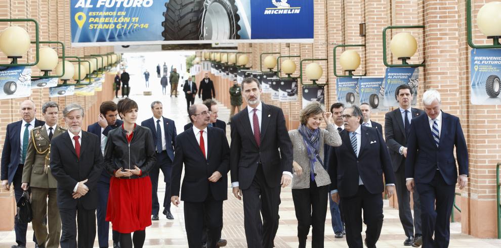 El Rey participa en la celebración del 40 aniversario de FIMA, el mayor escaparate de la potencialidad económica de Aragón