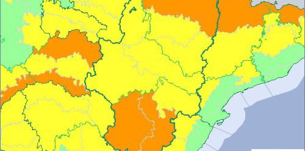 Aviso naranja por temperaturas mínimas en el Pirinero oscense, Albarracín, Jiloca, Gúdar y Maestrazgo