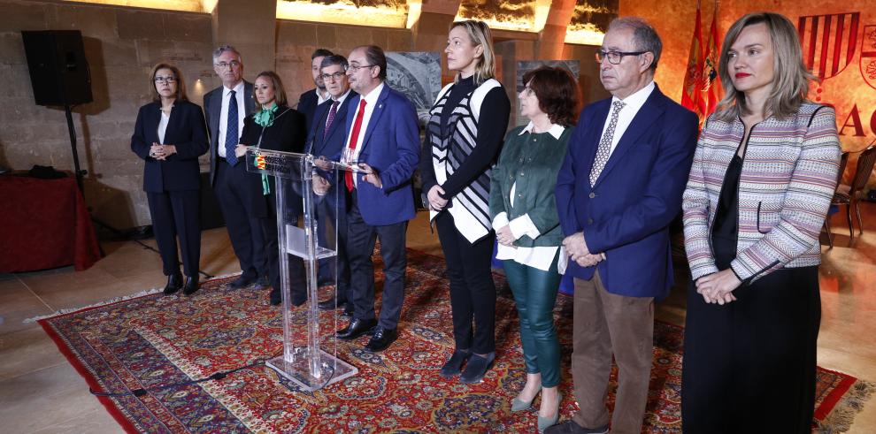 El presidente del Gobierno de Aragón denuncia la manipulación de la Generalitat con los bienes de Sijena para la “alienación colectiva” de independentistas