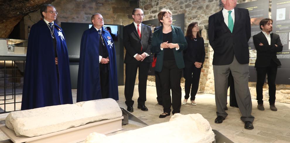 Los restos reinhumados del Linaje de los Reyes Aragoneses vuelven al Panteón de San Juan de la Peña después de 30 años