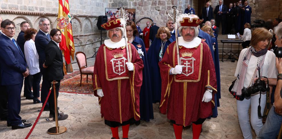 Los restos reinhumados del Linaje de los Reyes Aragoneses vuelven al Panteón de San Juan de la Peña después de 30 años