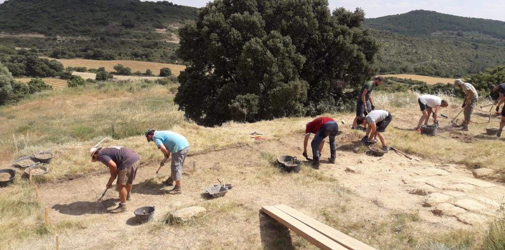 Cultura inicia una nueva campaña de excavaciones arqueológicas en el asentamiento de la Edad del Hierro del Pueyo de Marcuello 