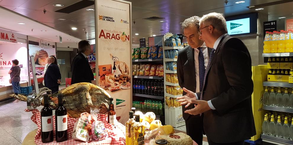 Arranca la campaña “Aragón Alimentos” en un centenar de centros El Corte Inglés de toda España 