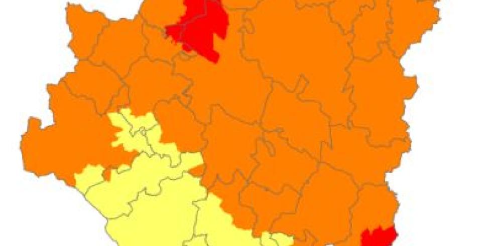 Prealerta roja por riesgo de incendios en Zuera, Prepirineo y Somontano occidentales y Beceite 