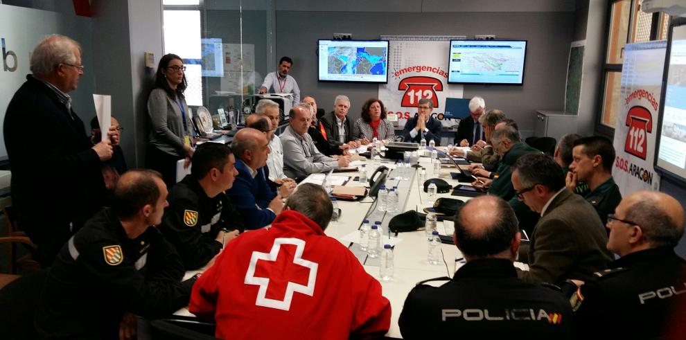 Guillén avisa tras el CECOP del posible desalojo de Pradilla y Boquiñeni por la crecida del Ebro