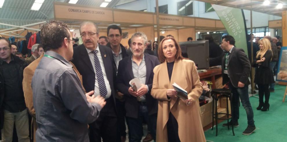 Mayte Pérez inaugura la Feria de Caza, Pesca y Turismo Rural de Calamocha, un referente nacional por el que en 2017 pasaron más de 16.000 personas