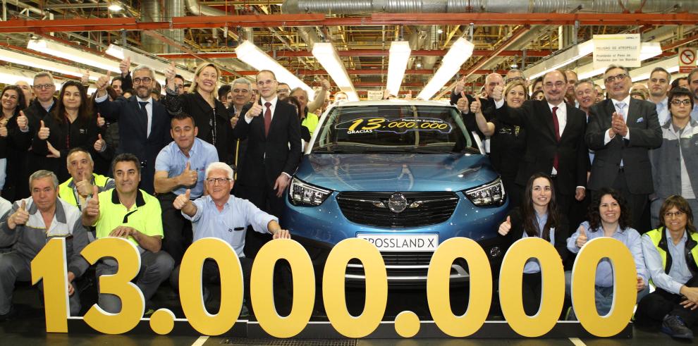 Día histórico en Figueruelas. Opel-PSA alcanza los 13 millones de unidades fabricadas