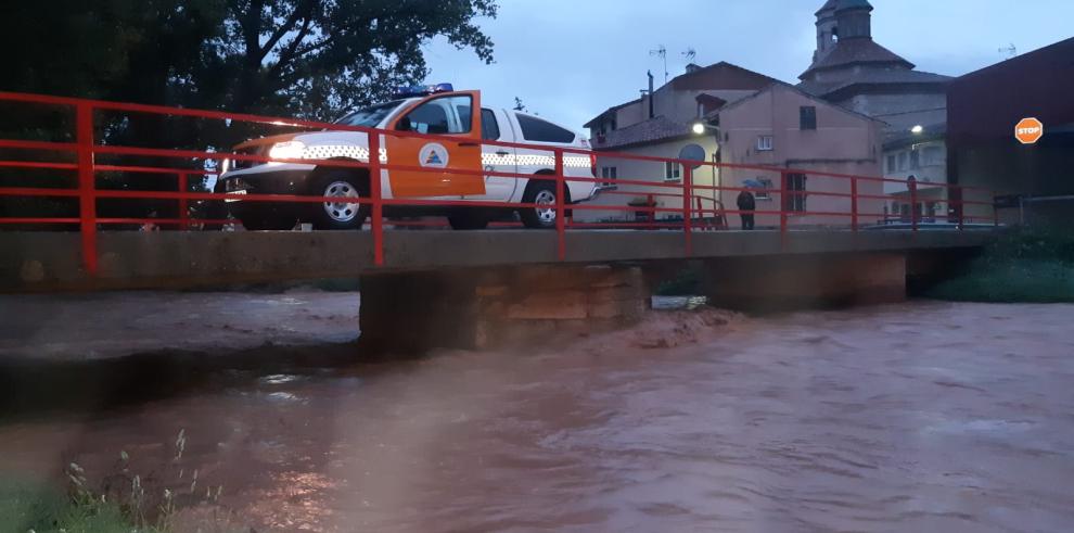 El Gobierno de Aragón agradece el trabajo de los voluntarios de Protección Civil durante el episodio de fuertes lluvias en la provincia de Teruel