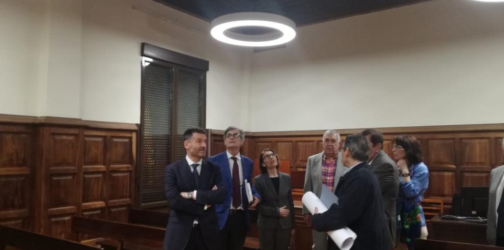 El Poder Judicial visita las obras del Palacio de Justicia de Teruel 