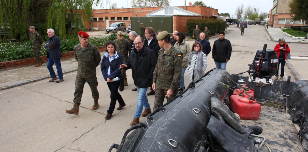 Lambán: “No se prevén afecciones para los cascos urbanos, pero no hay que bajar la guardia”