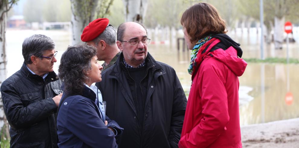 Lambán: “No se prevén afecciones para los cascos urbanos, pero no hay que bajar la guardia”