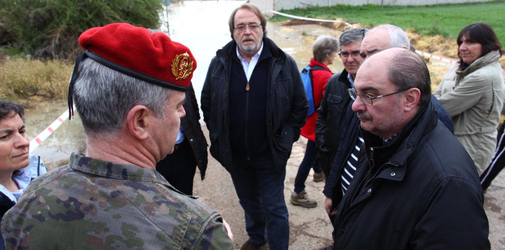 Lambán: “No se prevén afecciones para los cascos urbanos, pero no hay que bajar la guardia”