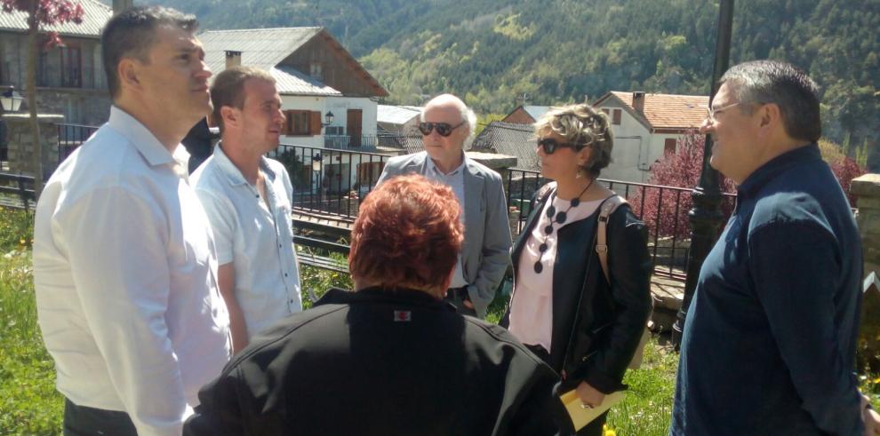 Visita a las obras de la iglesia de La Asunción de Castejón de Sobrarbe