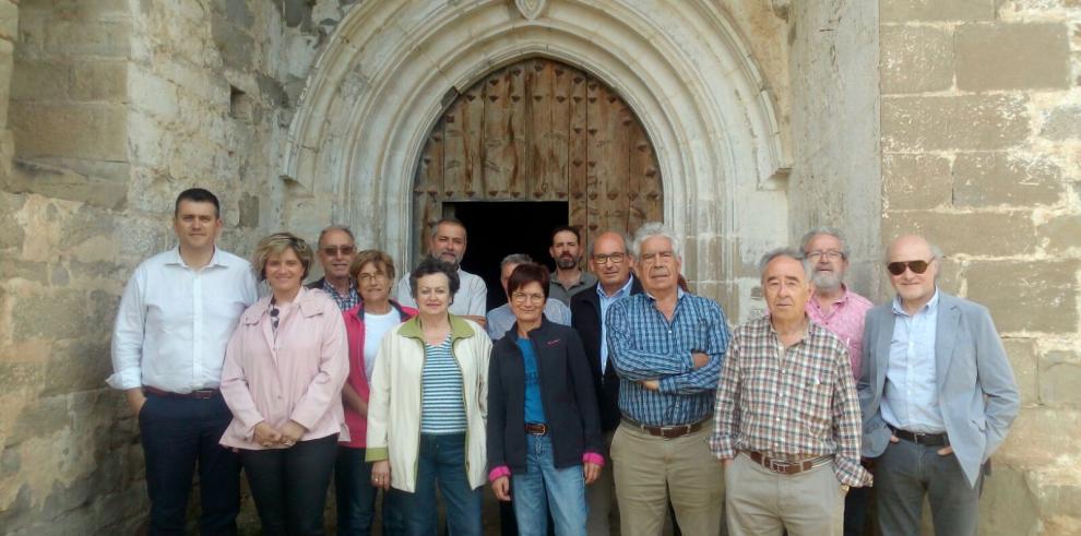 Visita a las obras de la iglesia de La Asunción de Castejón de Sobrarbe