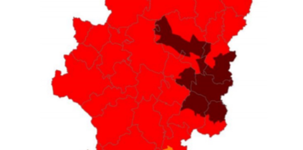 Máximo riesgo de incendios en Bajo Ebro Forestal y Muela de Alcubierre