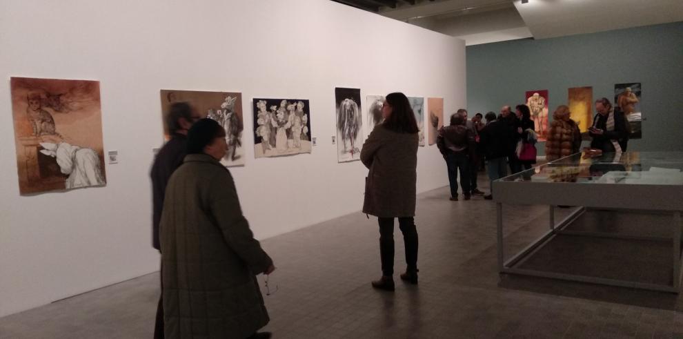 Natalio Bayo dialoga con la obra de Goya en el IAACC Pablo Serrano a través de 70 obras