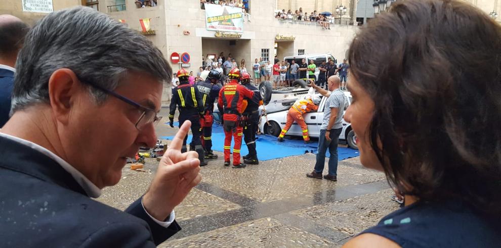 El Gobierno de Aragón se suma al esfuerzo de bomberos y sanitarios en el XIV Encuentro Nacional de Rescate en Accidentes de Tráfico 