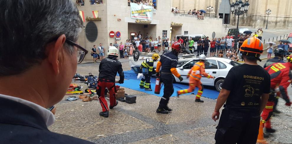 El Gobierno de Aragón se suma al esfuerzo de bomberos y sanitarios en el XIV Encuentro Nacional de Rescate en Accidentes de Tráfico 