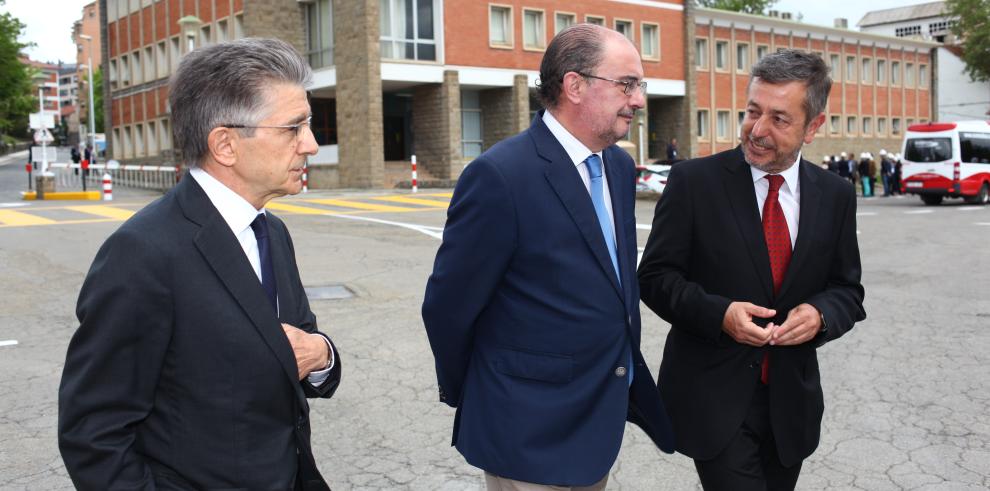 Lambán inaugura la ampliación de la planta de Ercros en Sabiñánigo, coincidiendo con el centenario de la química