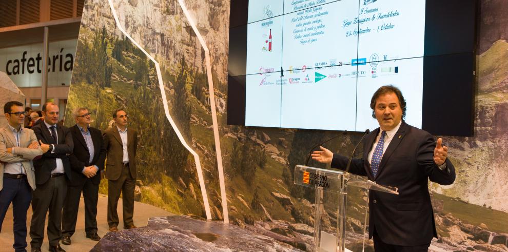 La ciudad de Zaragoza, la Vuelta ciclista Aragón y el monasterio de Rueda centran las actividades del estand de Aragón en Fitur