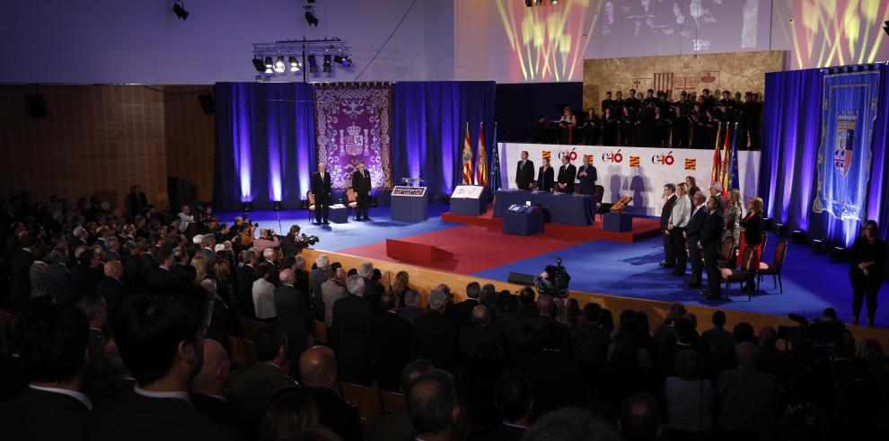 Aragón rinde homenaje al espíritu de consenso que ha permitido 40 años de democracia y avances sociales