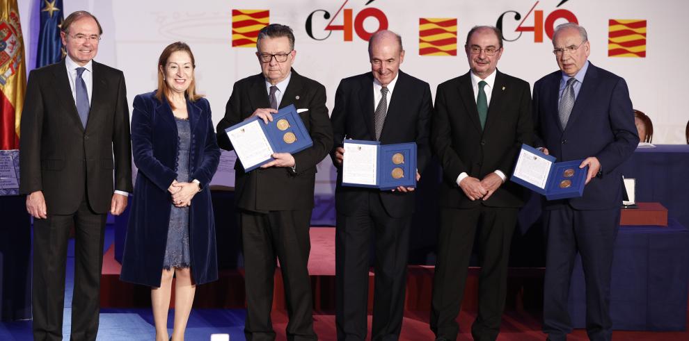 Aragón rinde homenaje al espíritu de consenso que ha permitido 40 años de democracia y avances sociales