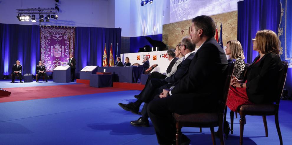 Aragón rinde homenaje al espíritu de consenso que ha permitido 40 años de democracia y avances sociales