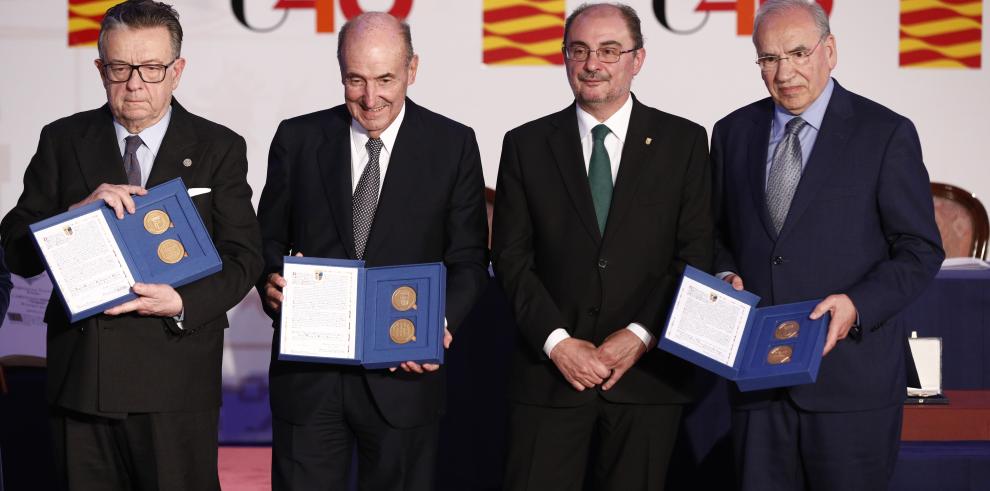 Aragón rinde homenaje al espíritu de consenso que ha permitido 40 años de democracia y avances sociales