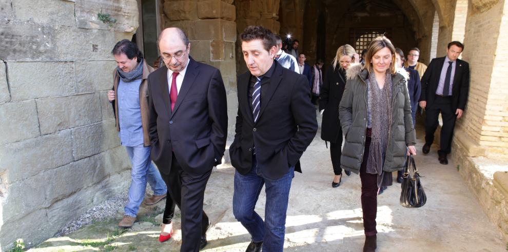 El Presidente de Aragón anuncia en Sijena que el Plan Director y proyecto museístico del monasterio se presentará el 4 de abril