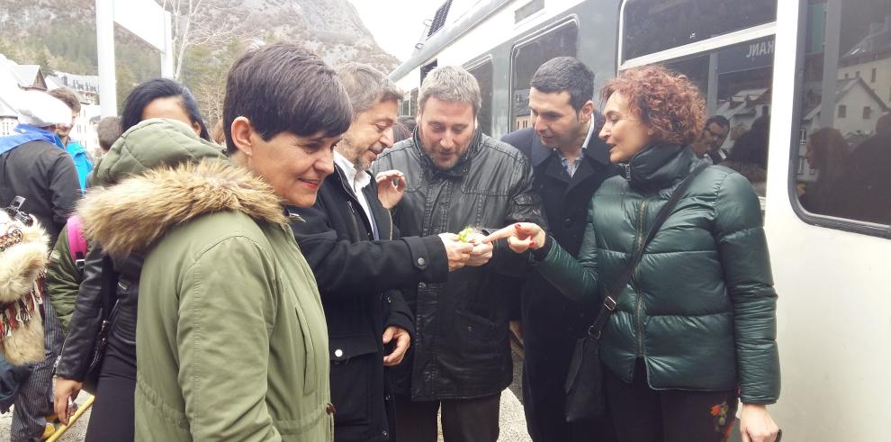 Soro participa en la actividad MasTrenChef organizada por dos institutos de Sabiñánigo en homenaje a Canfranc