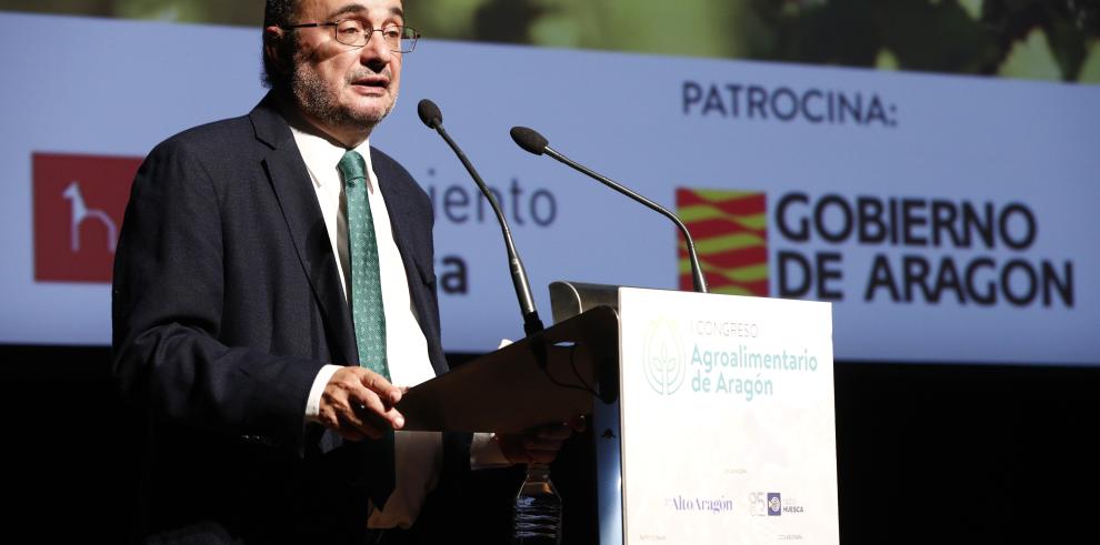 Lambán anuncia la puesta en marcha de una Estrategia, una marca Aragón y un marco legal para facilitar la comercialización de los productos aragoneses 