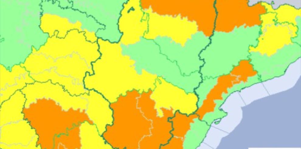 Aviso naranja para mañana por nevadas en el Pirineo oscense, Albarracín, Jiloca, Gúdar y Maestrazgo