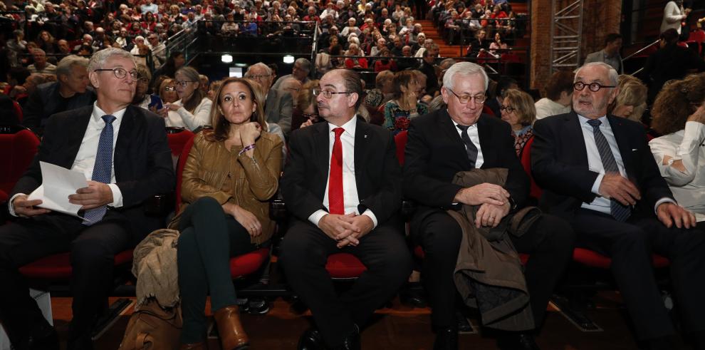 El Presidente de Aragón reivindica la vigencia de la Constitución Española en Tolouse, en agradecimiento a la ciudad francesa que mayor número de exiliados acogió