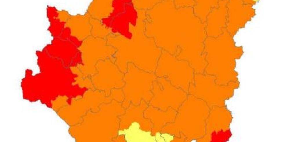 Prealerta roja por riesgo de incendios forestales en puntos de las tres provincias aragonesas