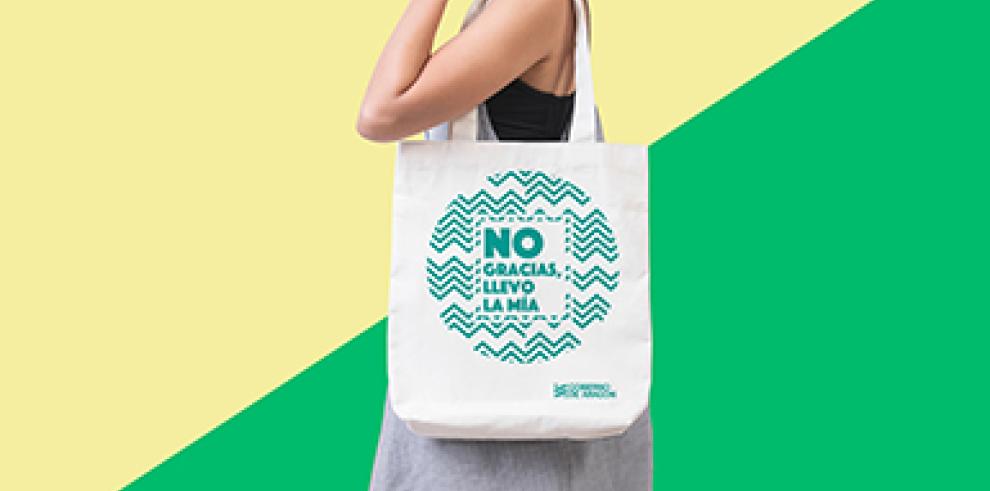 “No gracias, llevo la mía”, la nueva campaña del Gobierno de Aragón para reducir el uso de bolsas de plástico