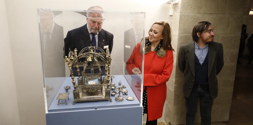 La cuna y el relicario de Santa Waldesca vuelven al Real Monasterio de Santa María de Sijena